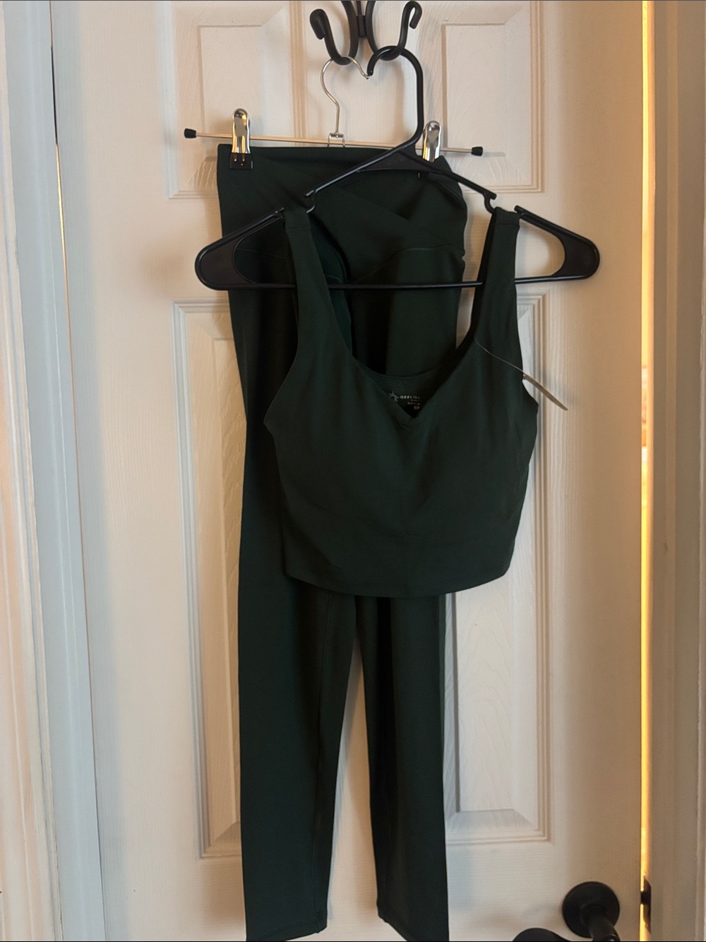 Aerie Women's Dark Green Tank Top & High-Rise leggings